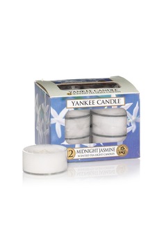 YANKEE CANDLE, Set de lumanari parfumate tip pastila Midnight Jasmine - 12 piese, Alb YANKEE CANDLE, Set de lumanari parfumate tip pastila Midnight Jasmine - 12 piese, Alb