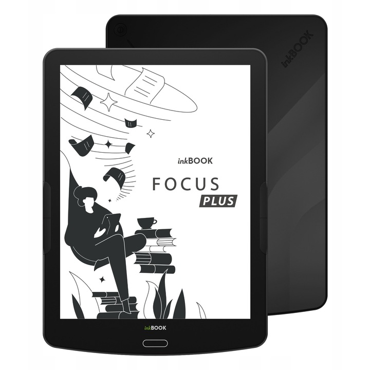 Cititor eBook inkBOOK Focus Plus 7,8", 32GB, Bluetooth, USB-C, negru