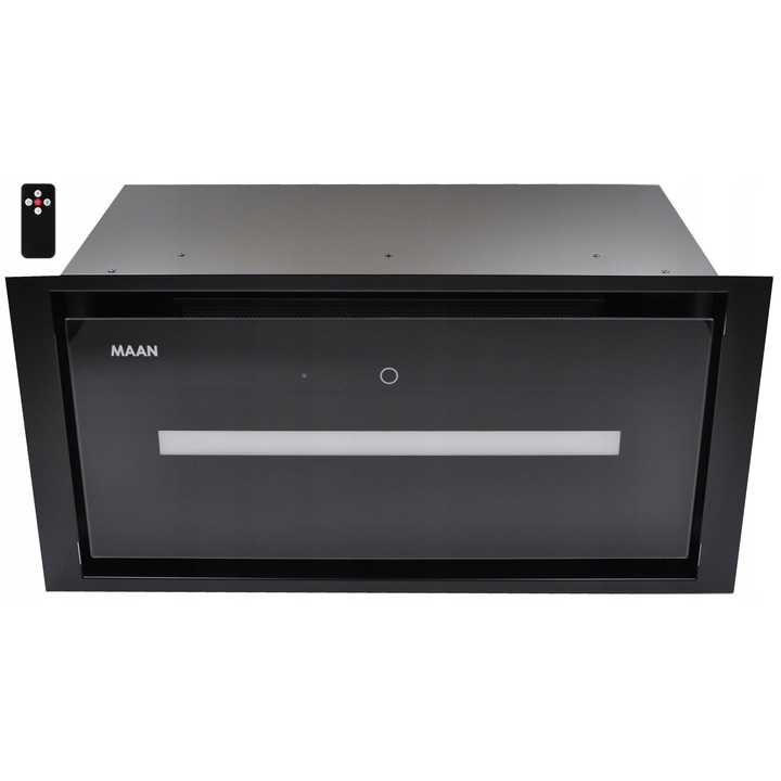 Вграден абсорбатор MAAN Helios 60см, 570м3/ч, черен, с LED осветление