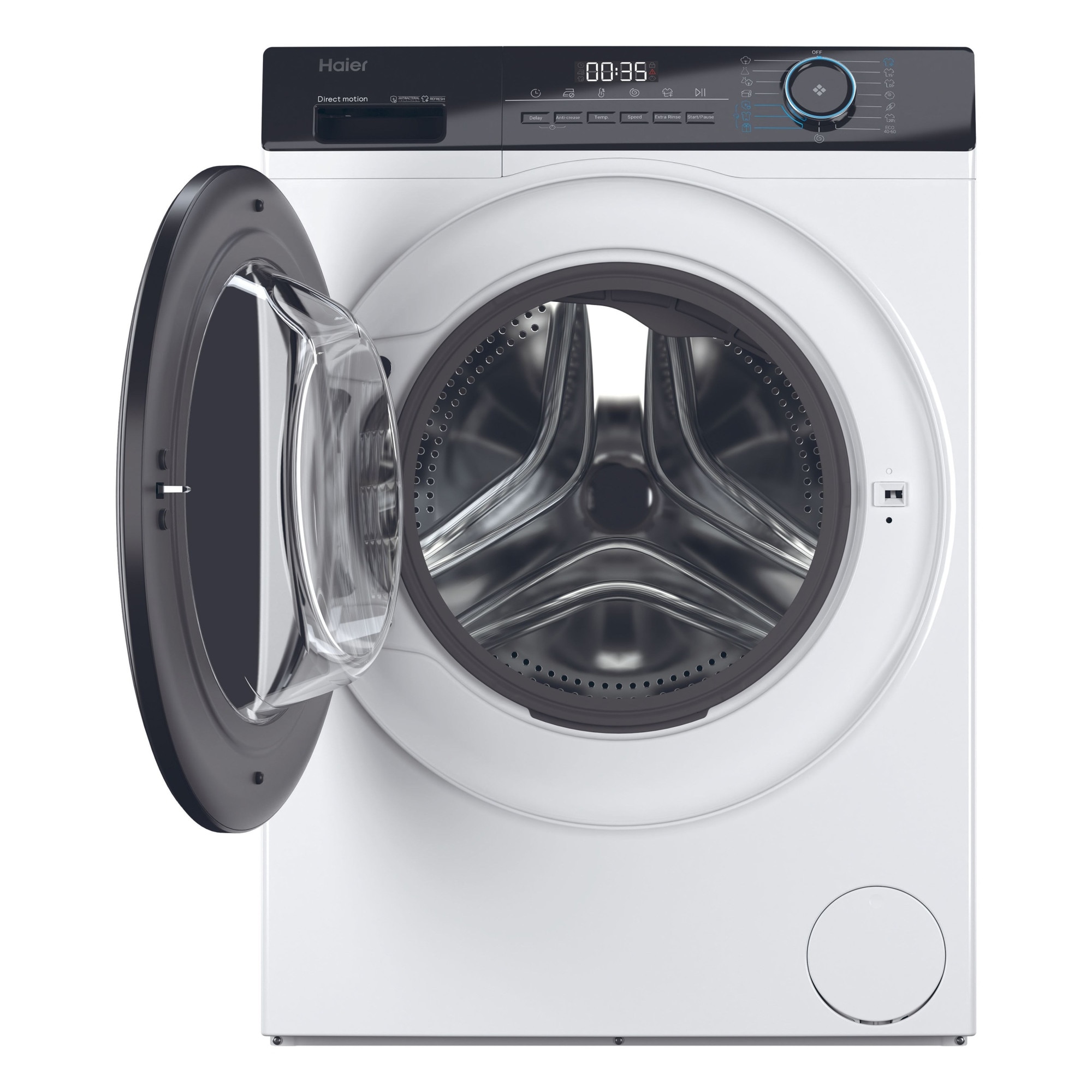 Masina de spalat rufe, HAIER, HW70-B14929, 7kg, 1400rpm, alb-negru, 52x60x85cm