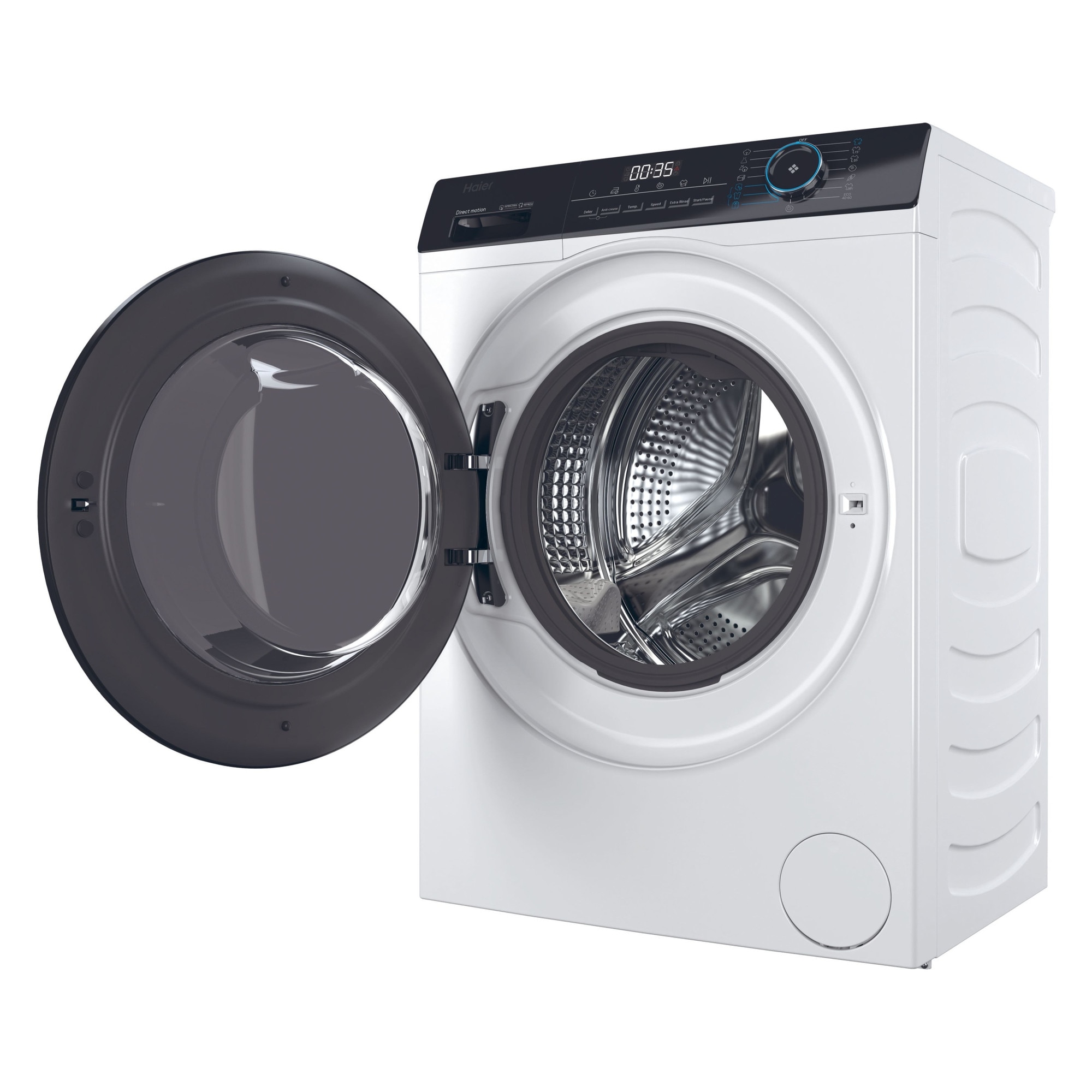 Masina de spalat rufe, HAIER, HW70-B14929, 7kg, 1400rpm, alb-negru, 52x60x85cm
