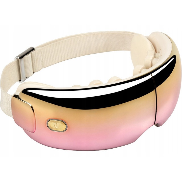 Масажор за очи, Beautifly, Optirelax Pro Smooth, 3 режима, бяло-бежов, захранване с батерия