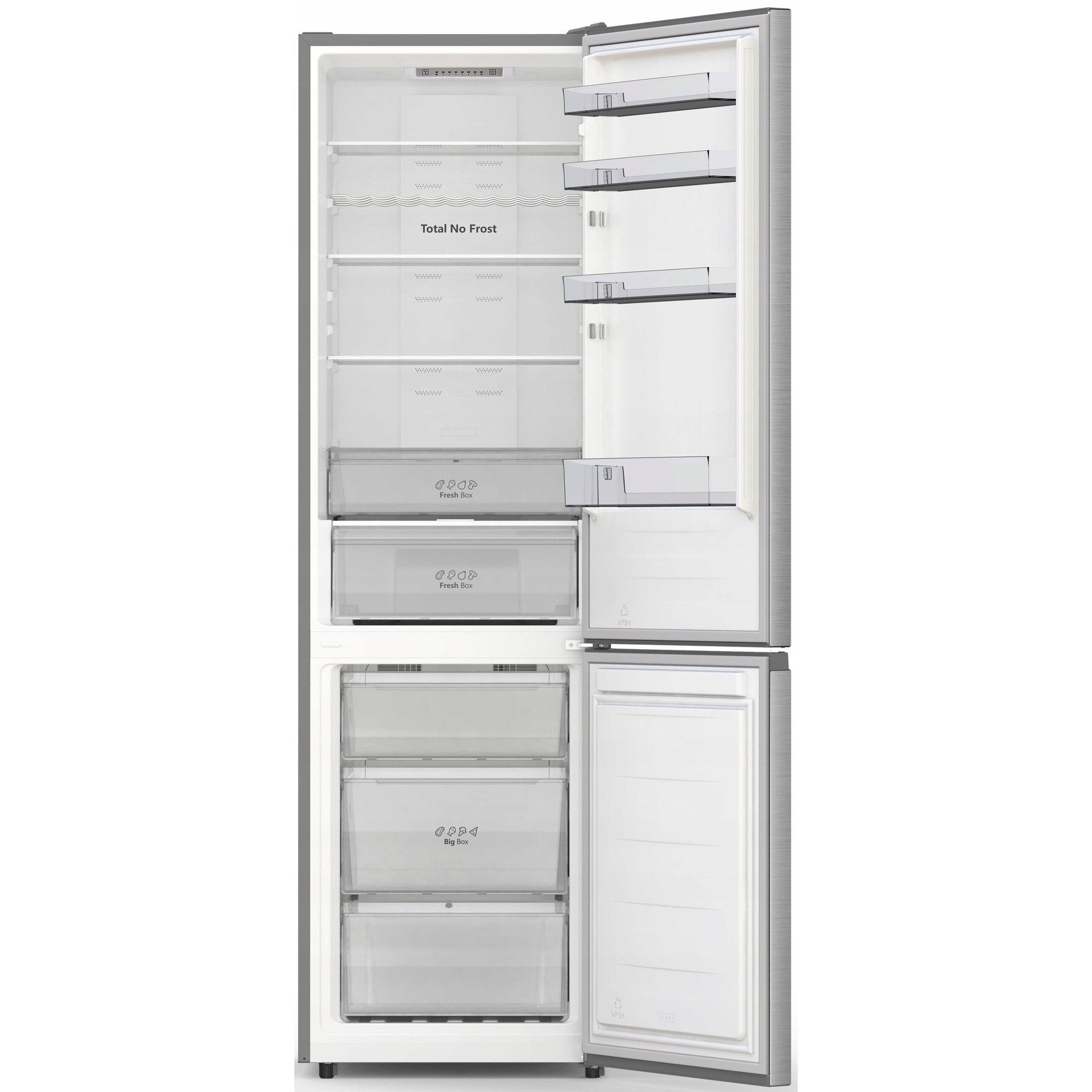Frigider Kombi Hisense 201.7 cm, 238l + 98l, No Frost, 59.5x57.9cm