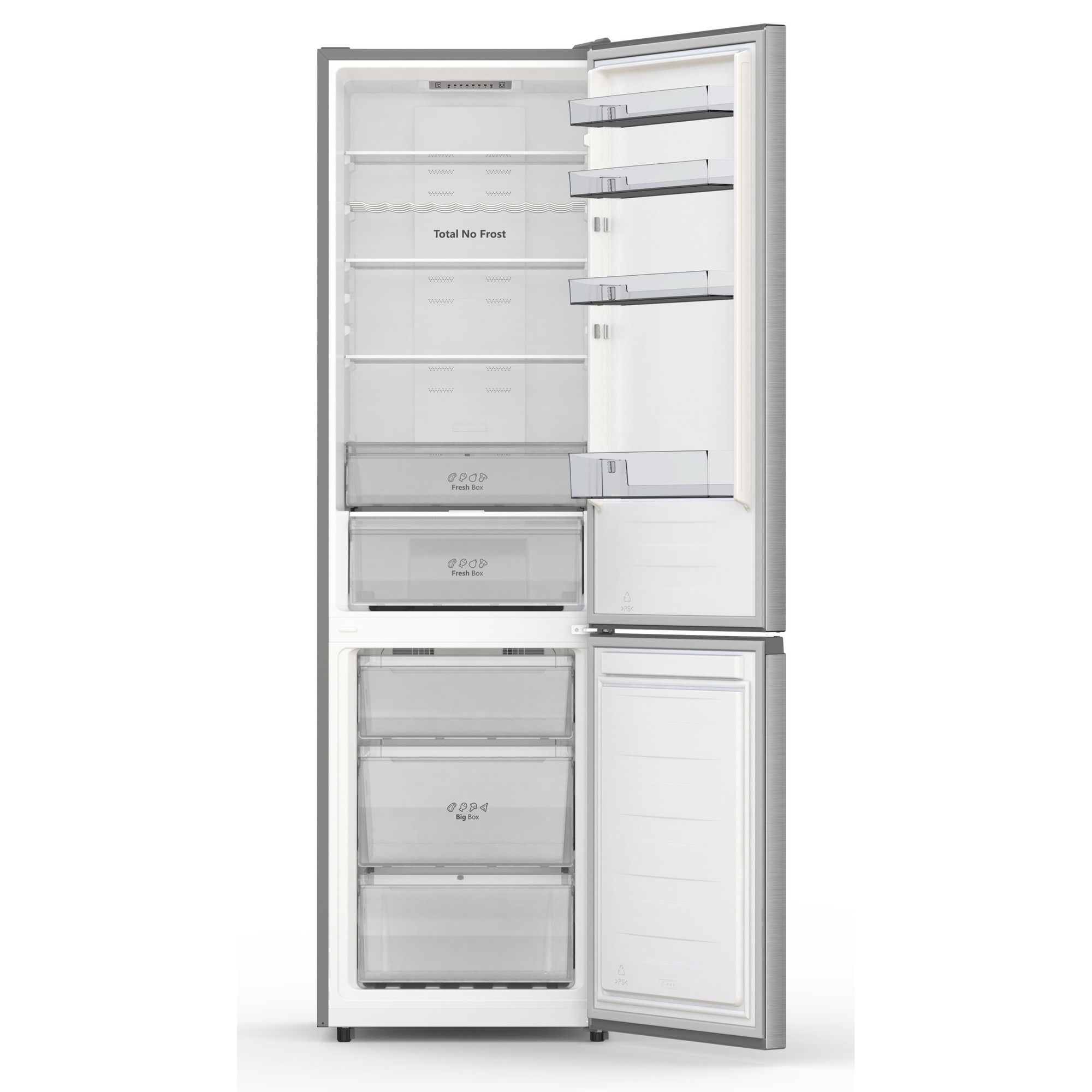 Frigider Kombi Hisense 201.7 cm, 238l + 98l, No Frost, 59.5x57.9cm