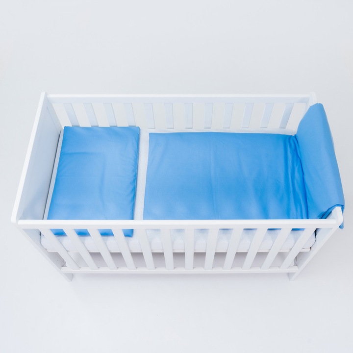 Set lenjerie 6 piese pentru patut, Blue