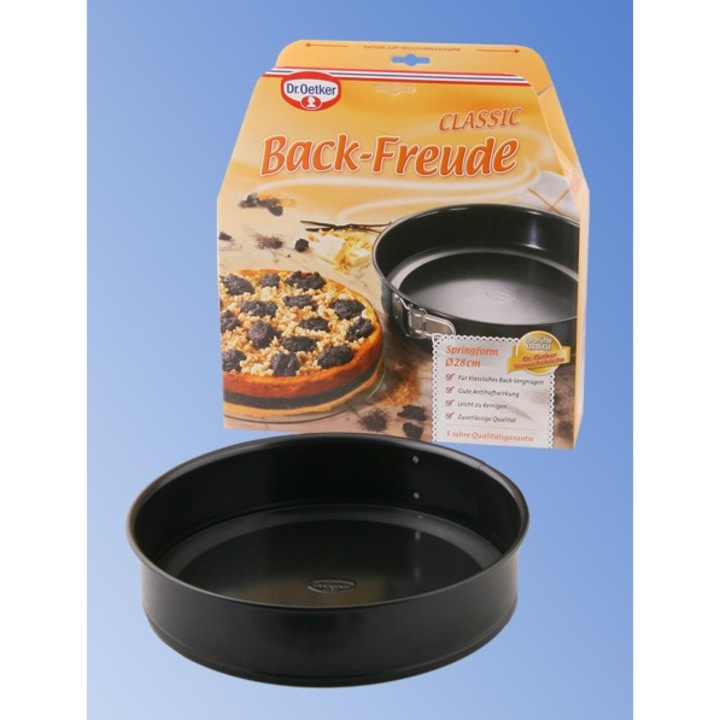 Тава за печене Back-Freude, 28x6,5см, черна, 1 брой