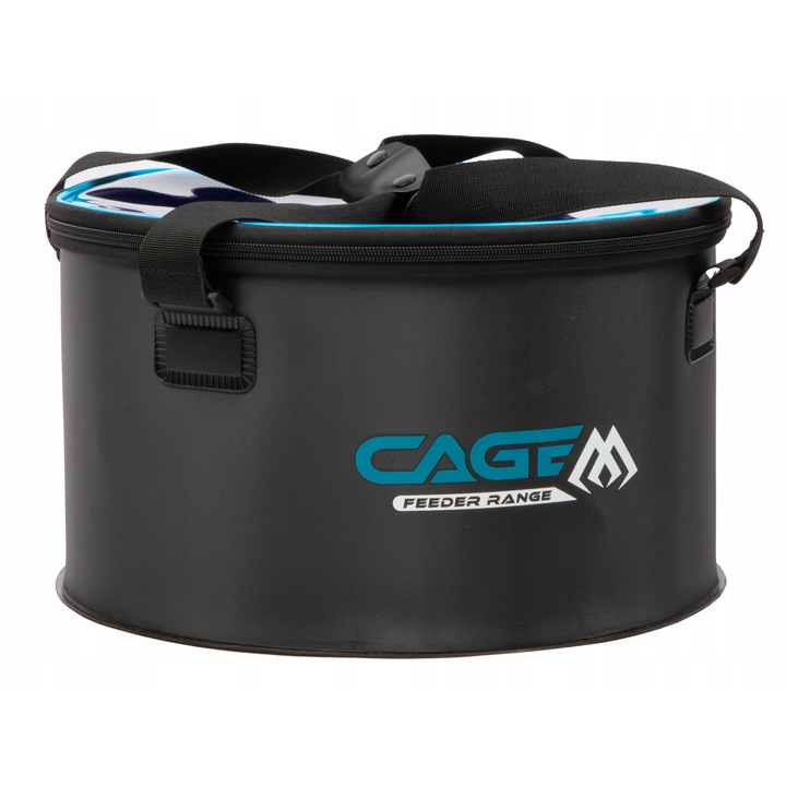 Риболовна чанта Mikado Cage Bowl Bag, 35x20см, прозрачна, с капак с цип, идеална за храна и аксесоари