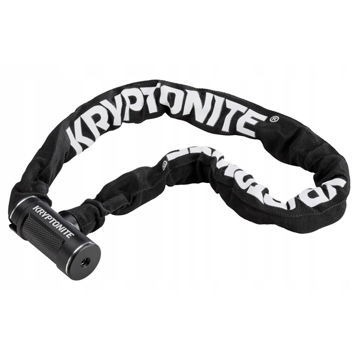 Kerékpár lopásgátló, Kryptonite, lánc, 910mm, fekete, 2 kulcs
