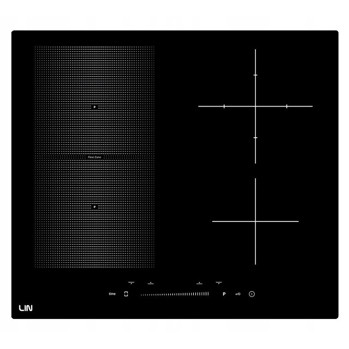Електрически котлон, LIN, индукционен, 4 зони, 7200 W, черен, 590x520x560mm