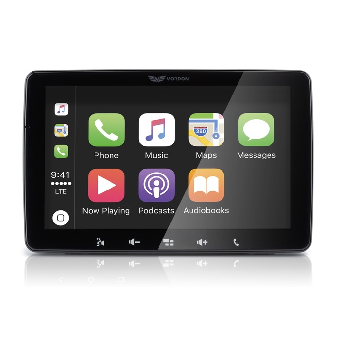 Radio auto Vordon HT-945 Chester 1 DIN, Bluetooth, cititor card SD, negru