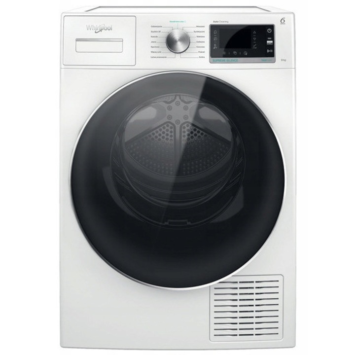 Сушилня Whirlpool W7 D94WR, 9кг, бяла, технология с термопомпа, безшумна