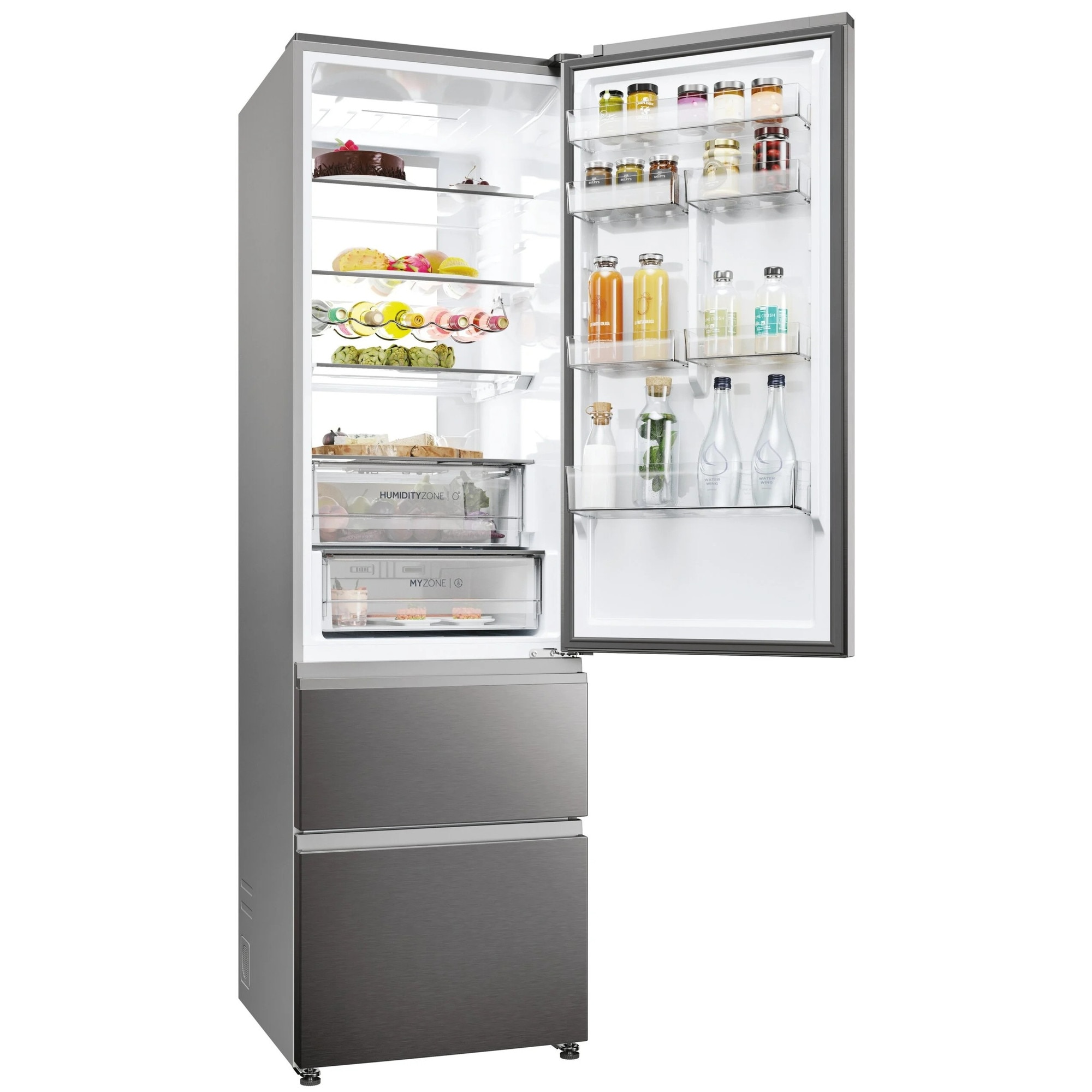 Frigider HAIER, 205cm, No Frost, 289l frigider, 125l congelator
