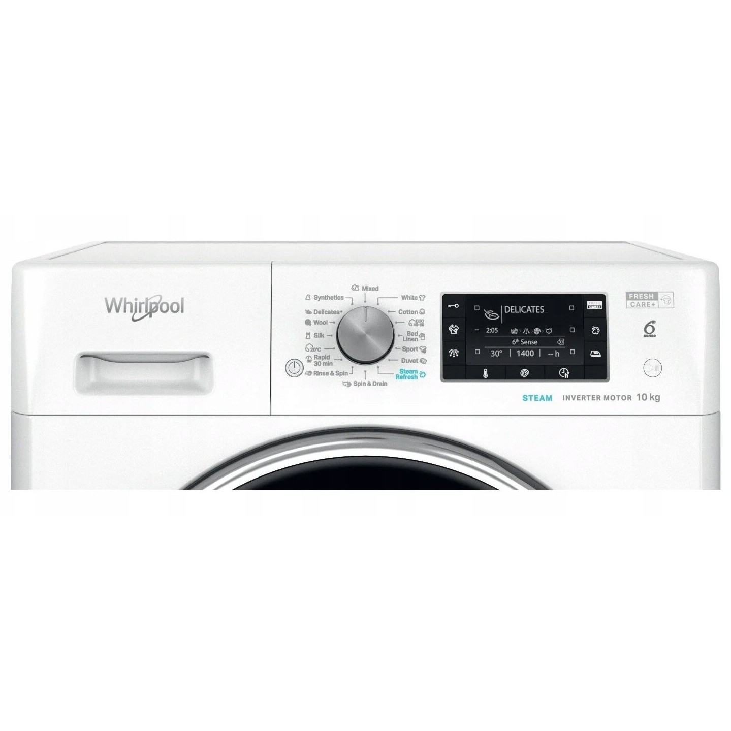 Masina de spalat rufe Whirlpool, 10 kg, 1400 rpm, alba, 61x60x85cm