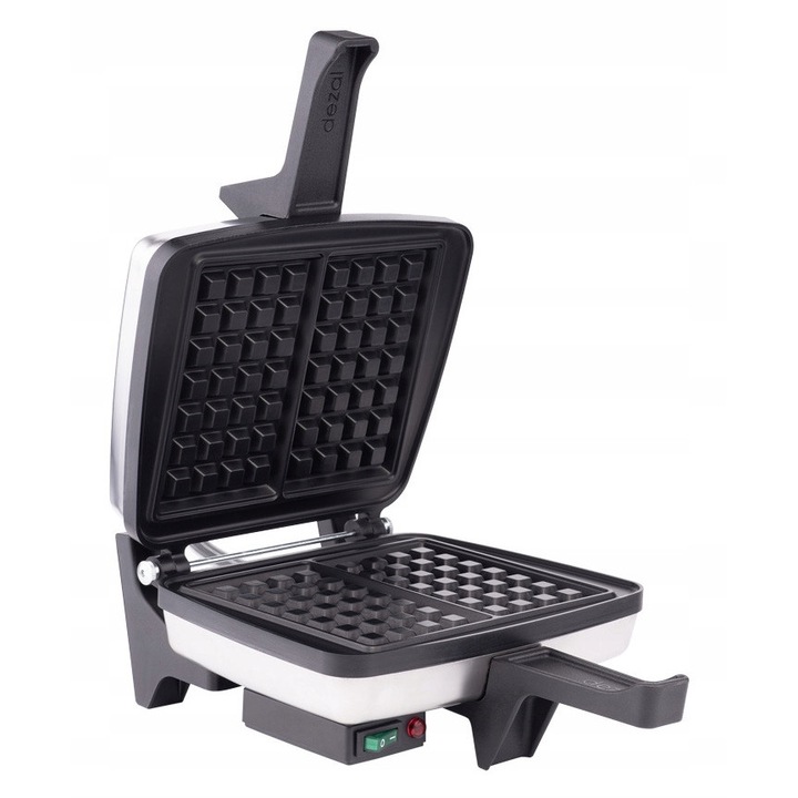 Гофретник DEZAL 301.5.1 LWN Inox, 1300-1600W, незалепващо покритие, вертикален, 30x25см