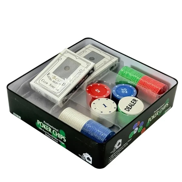 コレクション Patron Poker-Set Set poker cu 100 de jetoane si 2 perechi de carti, 20x5x20 - eMAG.ro