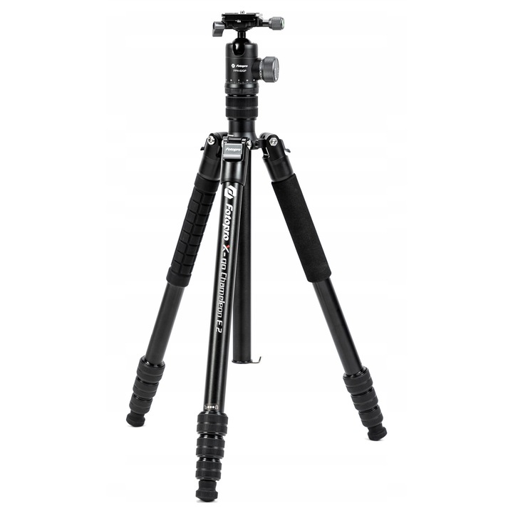 Stativ Fotopro X-go Chameleon E2, cu capa mobila FPH-52QP, 10 kg, 43,7-158,5 cm, aluminiu, negru, set complet