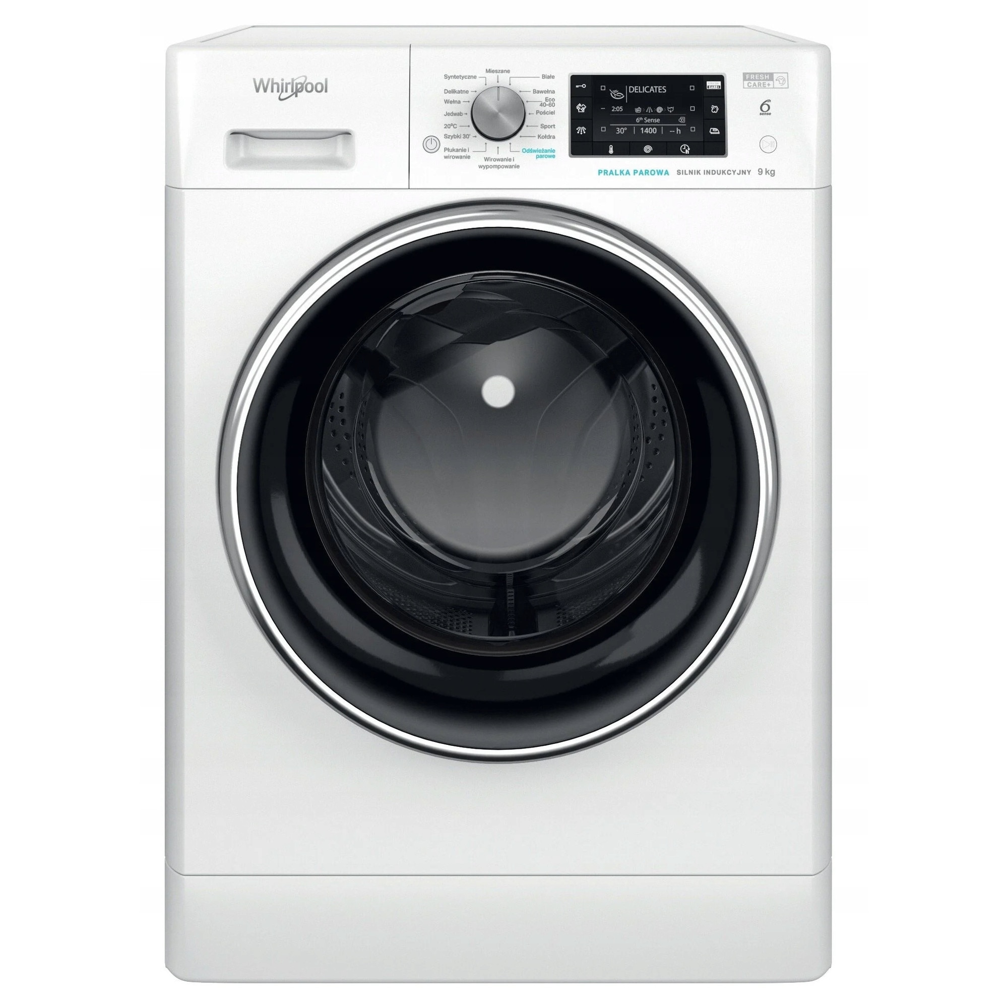 Masina de spalat rufe, Whirlpool, 9kg, 1400 rpm, 63x60x85cm, alb