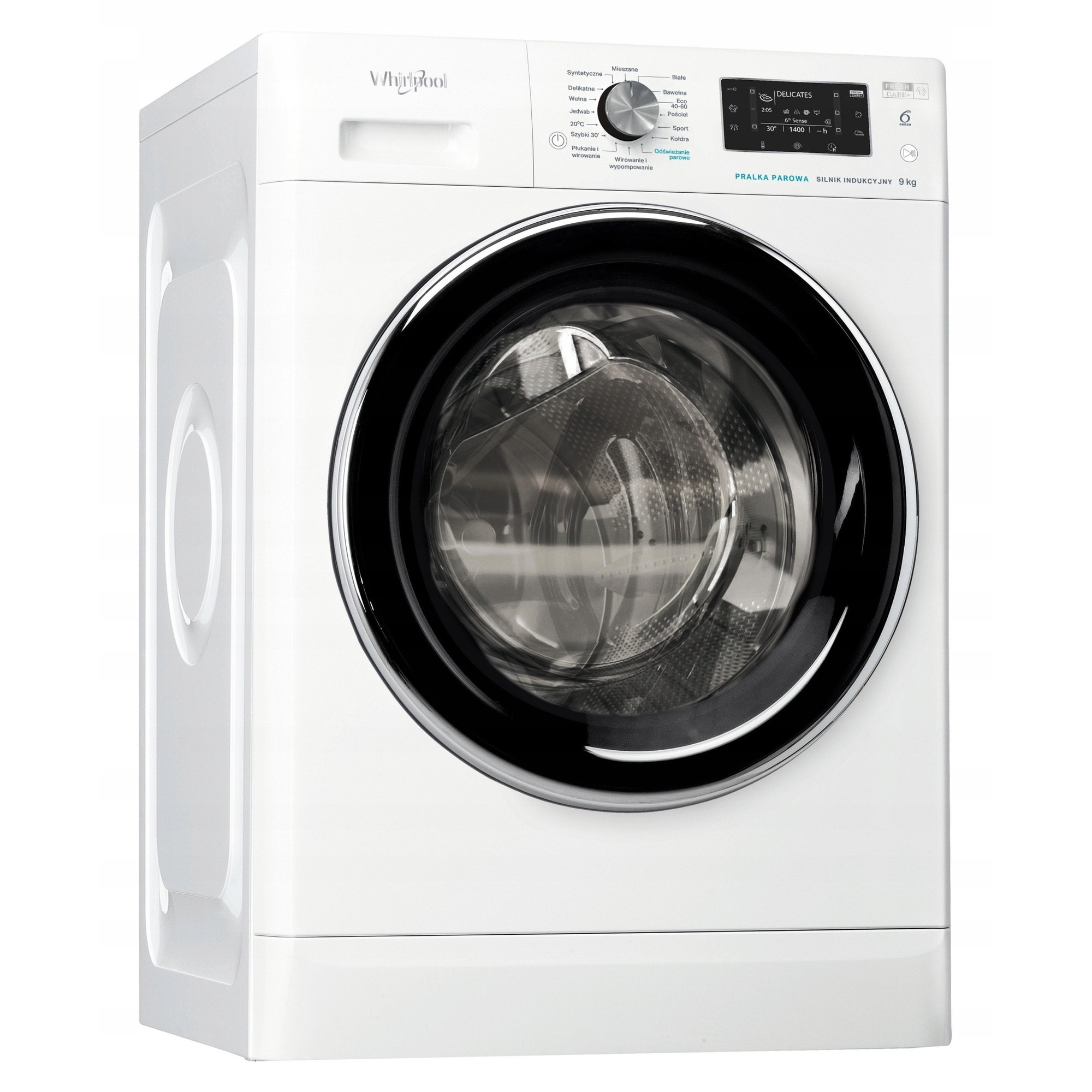 Masina de spalat rufe, Whirlpool, 9kg, 1400 rpm, 63x60x85cm, alb