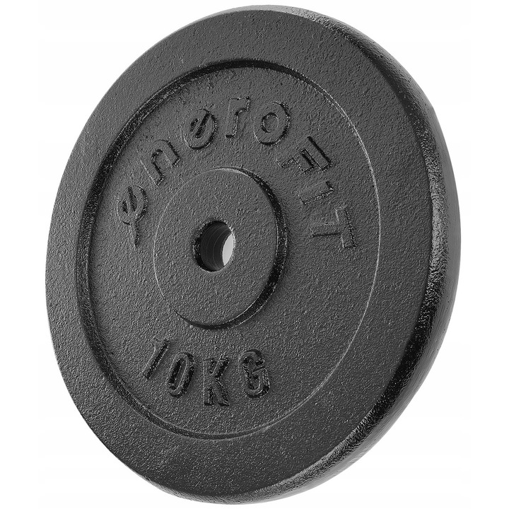 Obiect de greutate ENERO 10 kg, negru, pentru bare cu diametru de 28mm