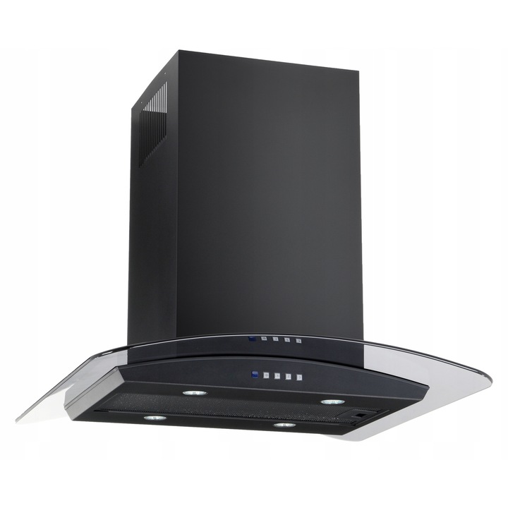 Островен абсорбатор Akpo WK-10 Isla Zefir 90см, 4 светлинни източника, черен, 3 скорости