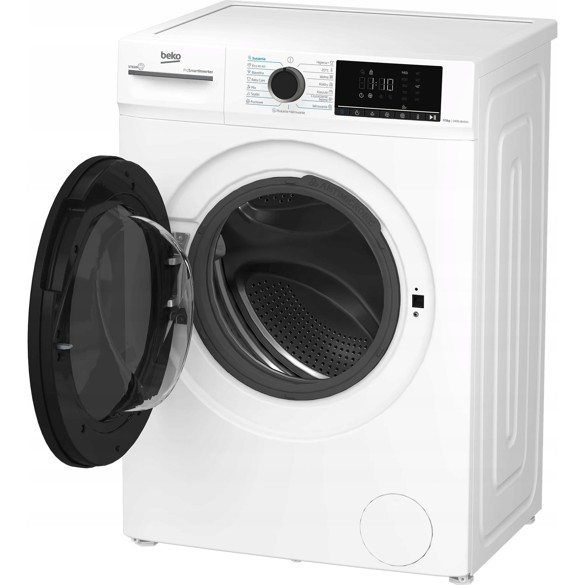 Pralko-suszarka BEKO BMM5DFO5741W, 7kg spalare, 5kg uscare, alb, 47.8x60x84.7cm