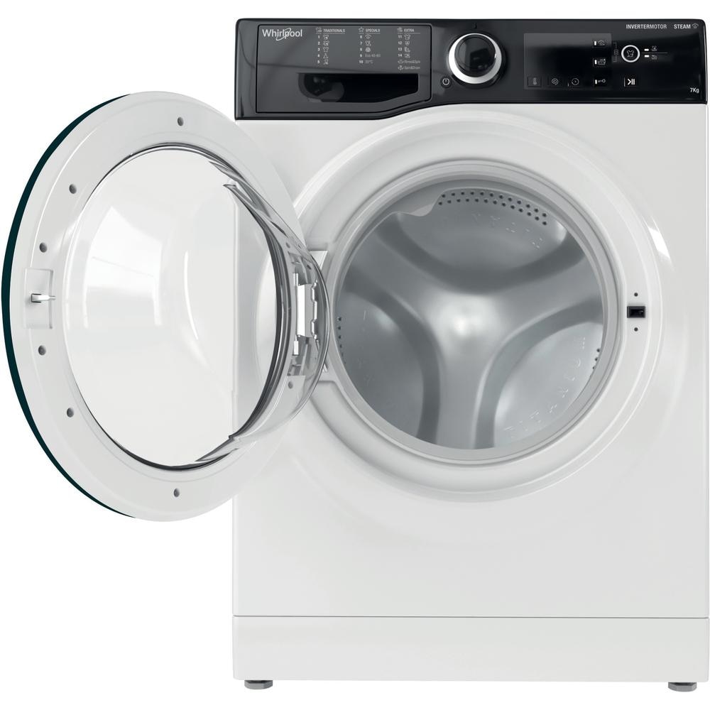 Masina de spalat rufe Whirlpool WRSB 7238 BB, 7kg, 1200 obr/min, alb, 43.5x59.5x85cm