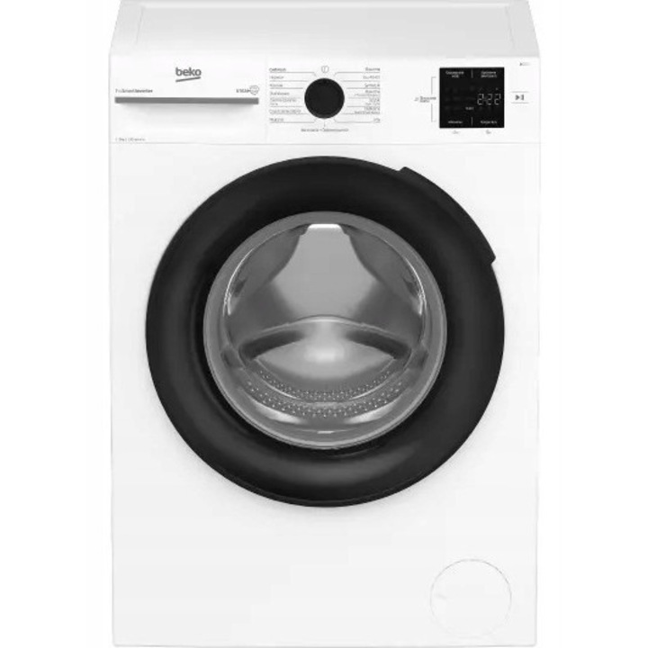 Перална машина Beko b100, 9кг, 1200rpm, бяла, 51.8x60x84.5см