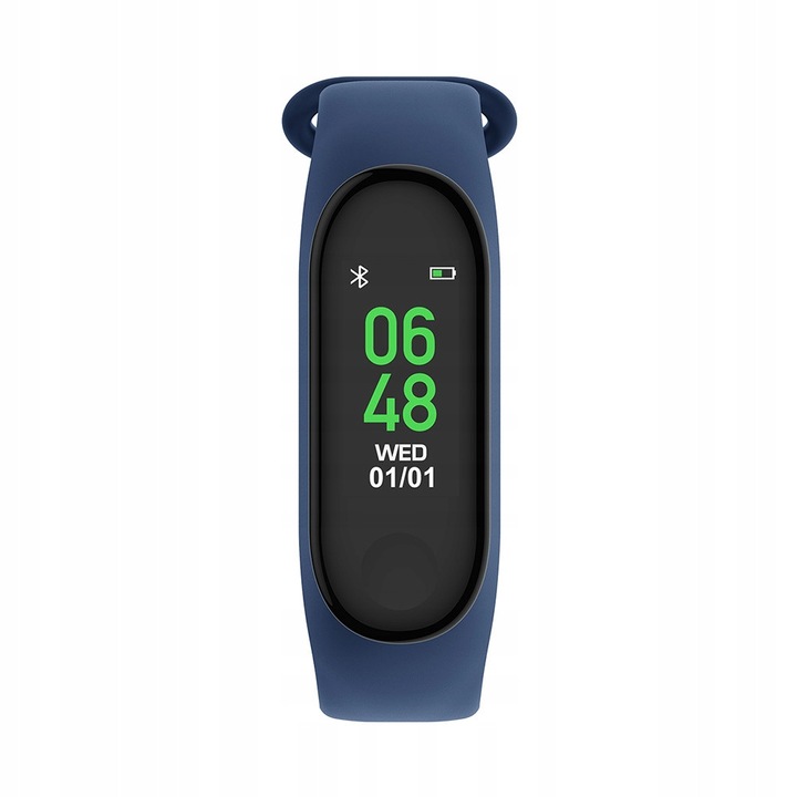 Bratara fitness Forever SB-50, bleumarin, monitorizare puls, aplicatie gratuita