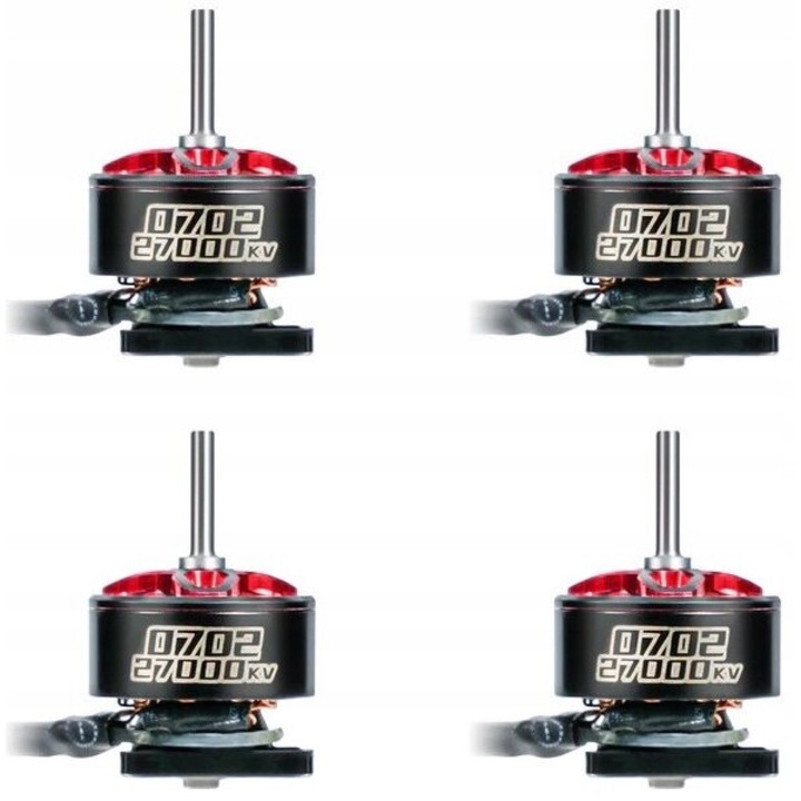 Set 4 motoare brushless BetaFPV 0702 27000KV pentru dronă, performanță extrem de ridicată, ușoare și durabile, ideale pentru drone micro și nano FPV, eficiență energetică optimizată, zbor stabil și agil, potrivite pentru curse și acrobații