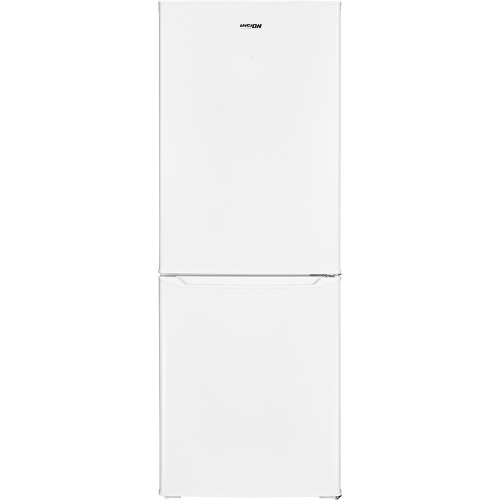 Комбиниран хладилник Vision Chef VCF260AE, 262 л, Регулируем термостат, LED осветление, Клас E, Бял