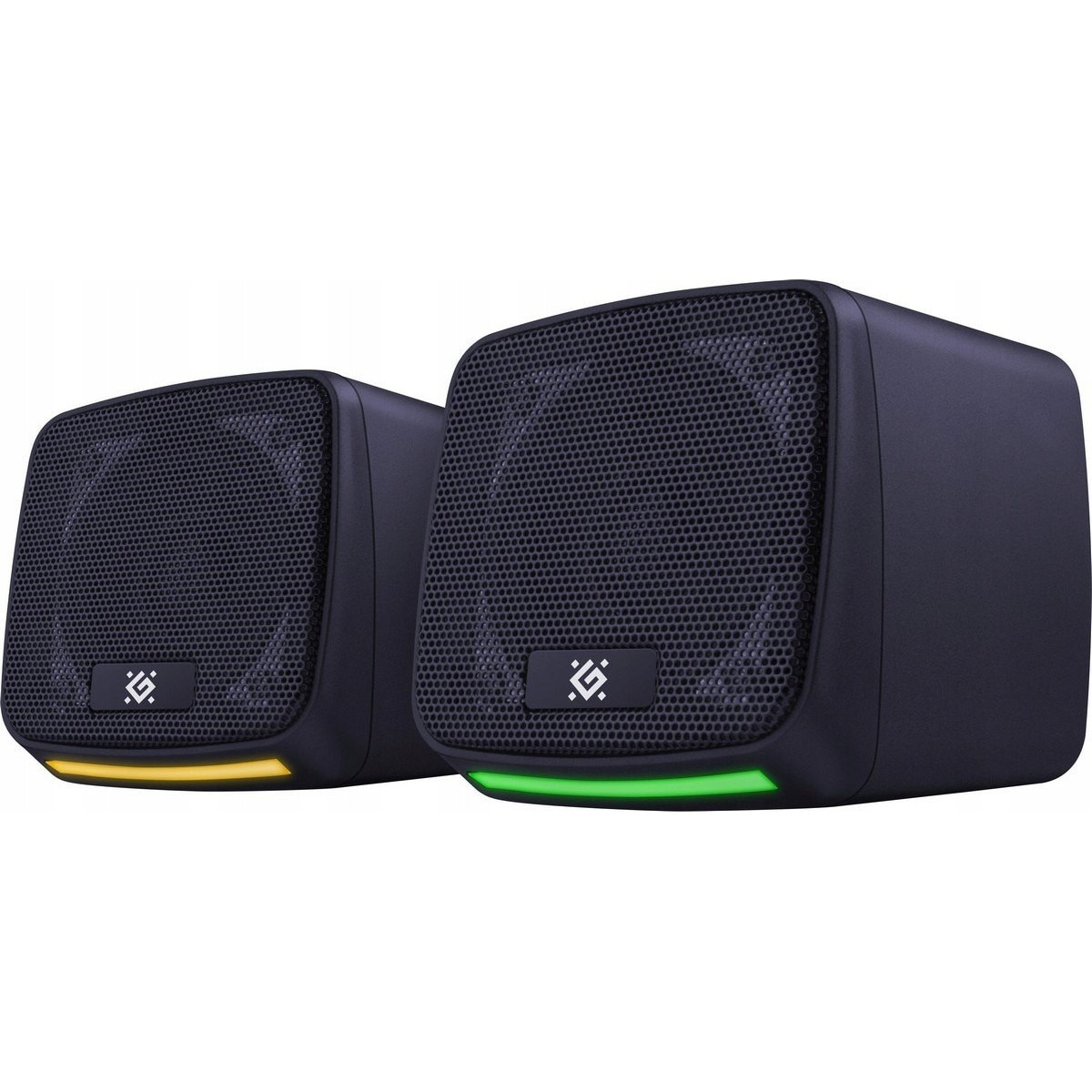 Boxe PC Defender J3 2.0, 6W, LED, negru, dimensiuni 7.80x7.20x14.40cm ...