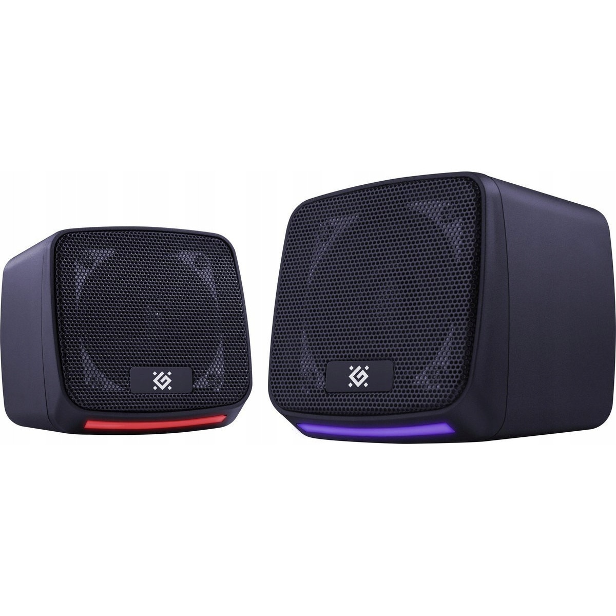 Boxe PC Defender J3 2.0, 6W, LED, negru, dimensiuni 7.80x7.20x14.40cm ...