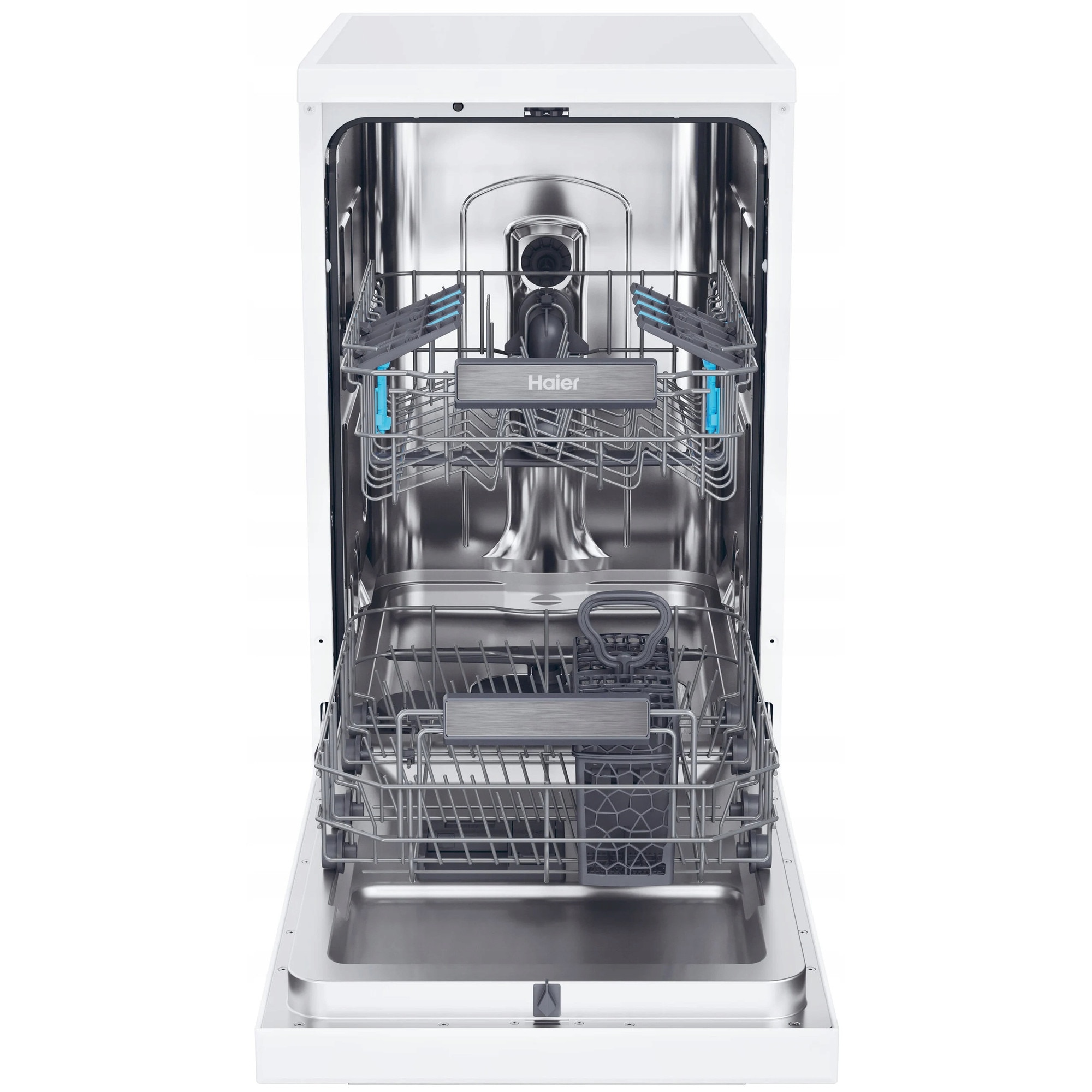 Masina de spalat vase HAIER I-Pro Shine 5, alba, 10 seturi, 45x85x61cm, control smartphone, deschidere automata