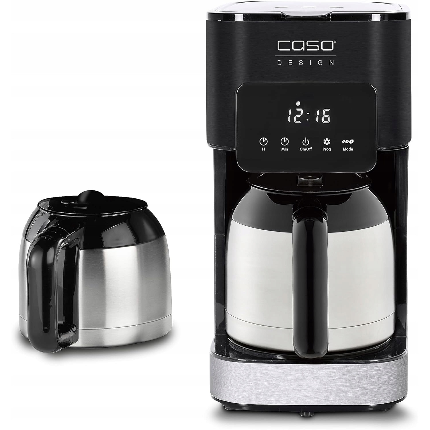 Cafetiera CASO, model COFFEE Taste & Style Duo Thermo, 1000W, 1,4L, cu filtru reutilizabil