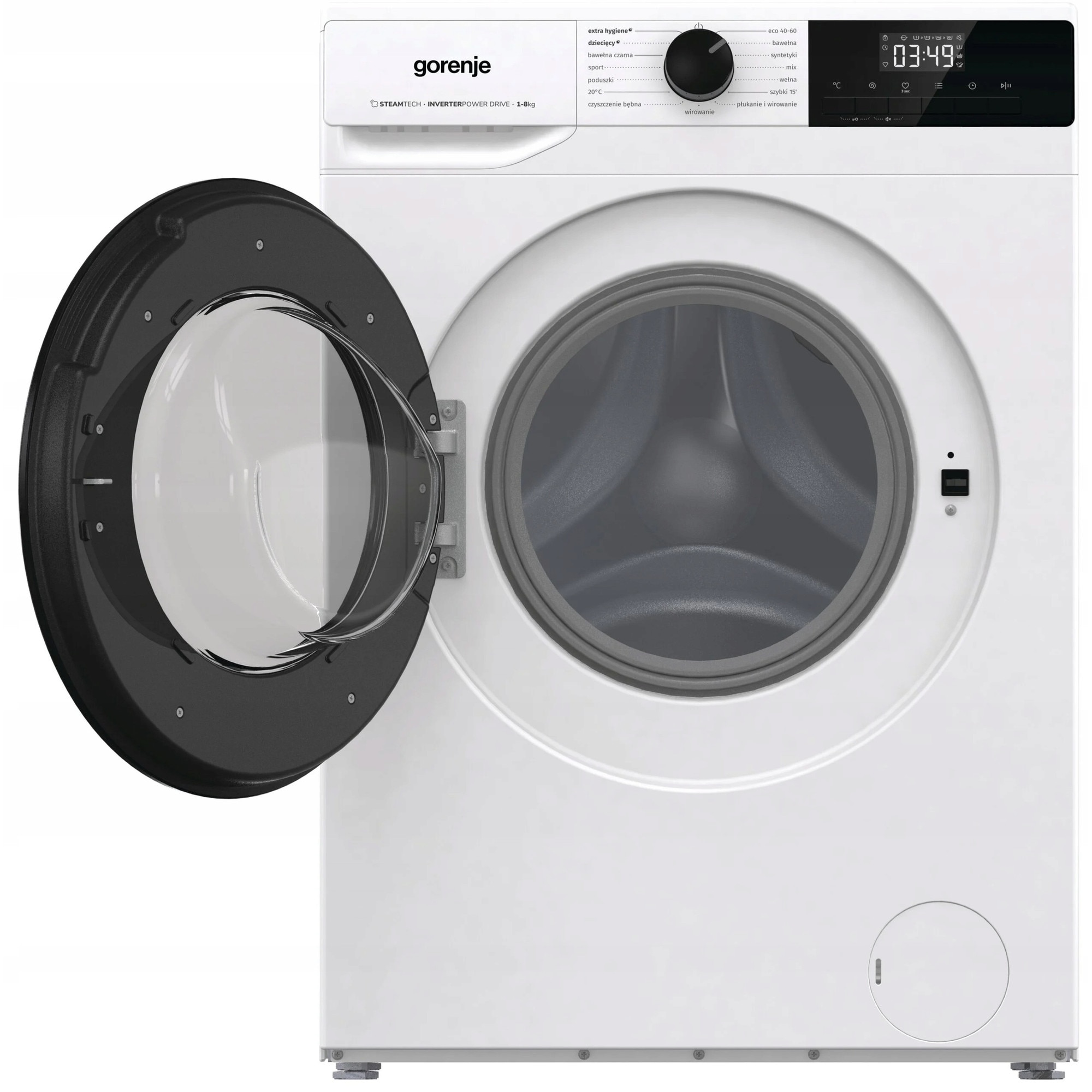 Masina de spalat rufe Gorenje W2TNHPI84AS, 8kg, 1400rpm, alb, 59.5x46x85cm