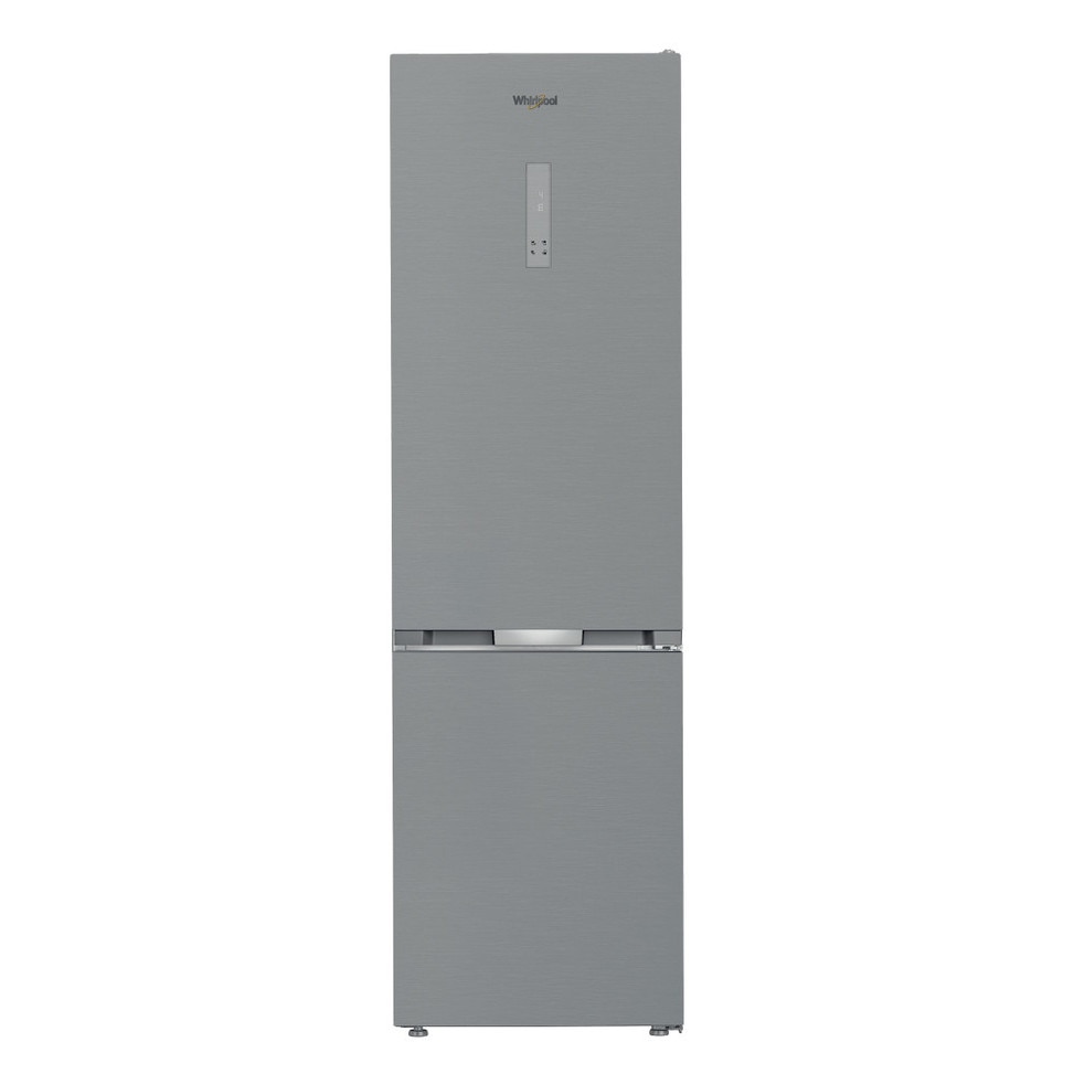 Frigider Whirlpool, 203.5cm, Inox, 249l frigider + 106l congelator, No Frost