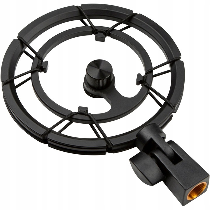 Cos anti-vibratii pentru microfon, Mozos SHM4, 5/8", negru, dimensiuni 20x14x0,6cm