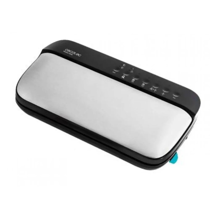Cecotec Sealvac Steel Vákuumcsomagoló gép, 120W, 30cm, fekete-ezüst, 1 tekercs fóliával és 5 vákuumzacskóval