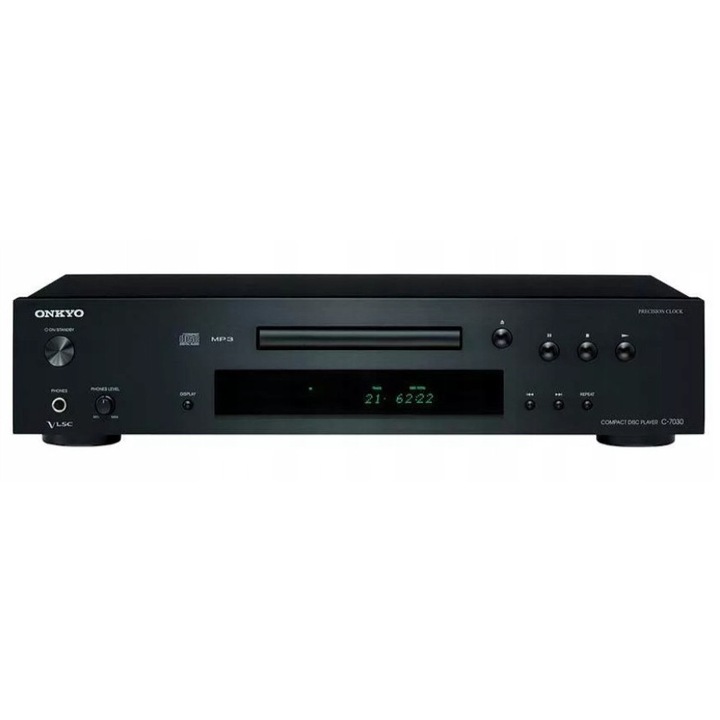 CD плейър, Onkyo C-7030, черен, 192 kHz/24-Bit, управление с дистанционно