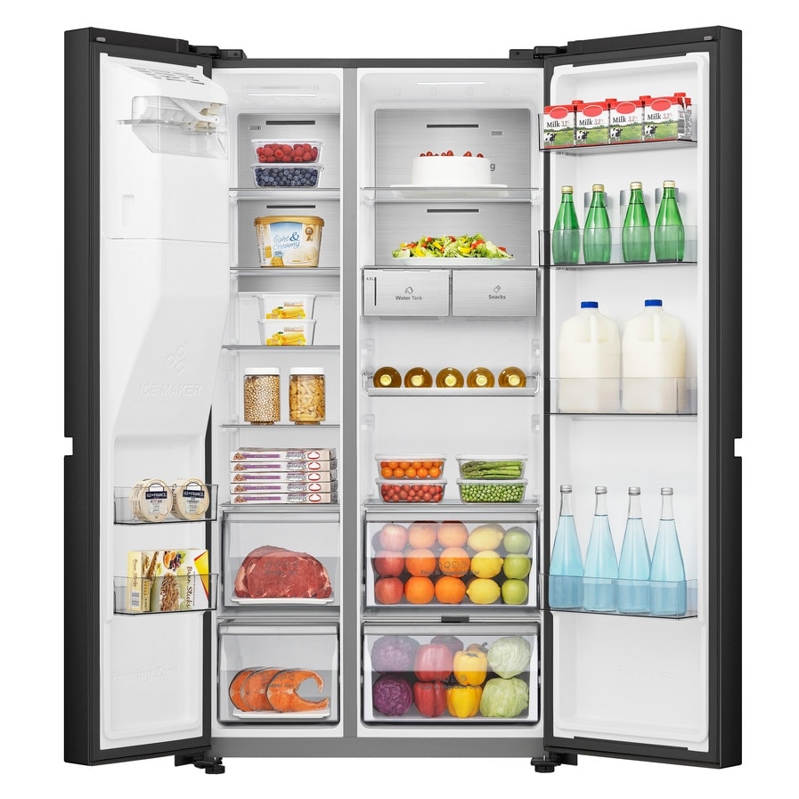 Frigider side by side Hisense 179cm, No Frost, 632l, negru - eMAG.ro