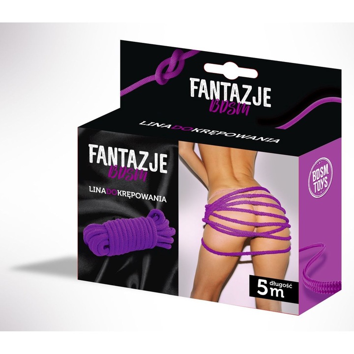 Bondage Kötél - BDSM Fantáziák, Rögzítő Kötél 5m