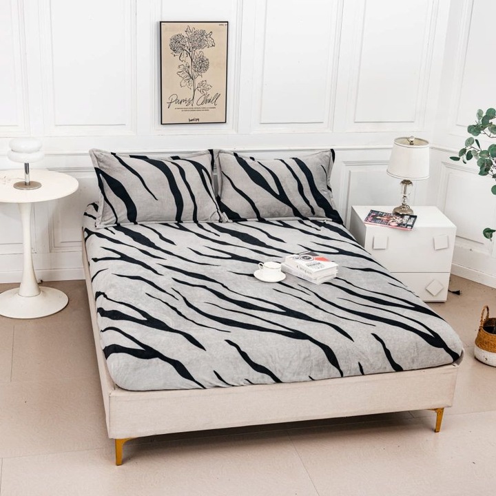 Gumis lepedő+2 párnahuzat, 180/200, Casa de Vis Online, HPC-01, cocolino