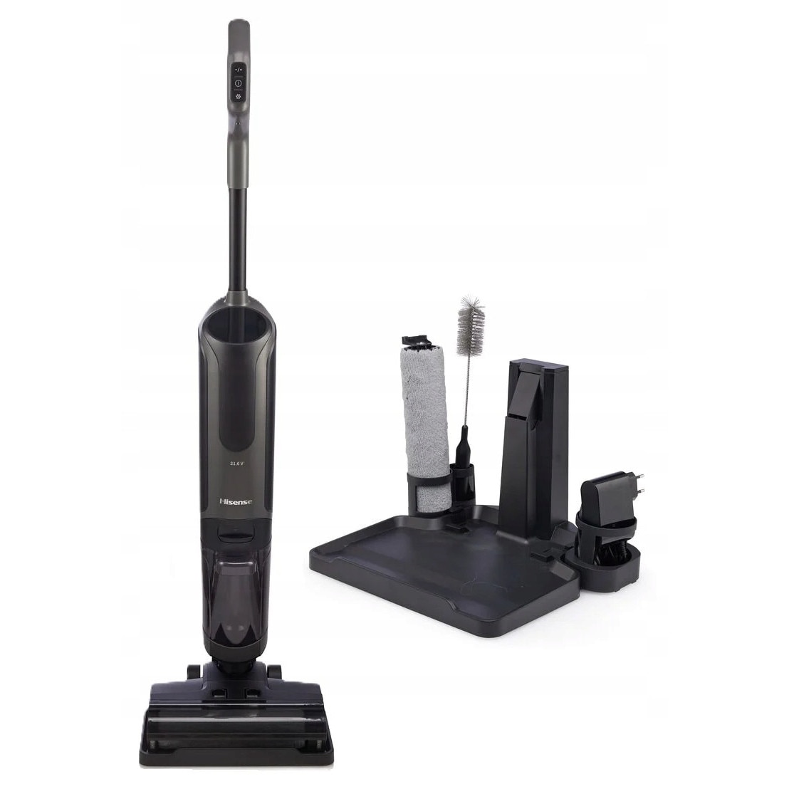 Aspirator vertical Hisense HFC433170A, curățare umedă, 3 niveluri de putere, negru, 7kg