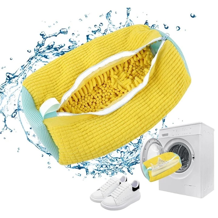 Sac pentru Spalat Incaltaminte – Microfibra Rezistenta (18 x 38 cm)