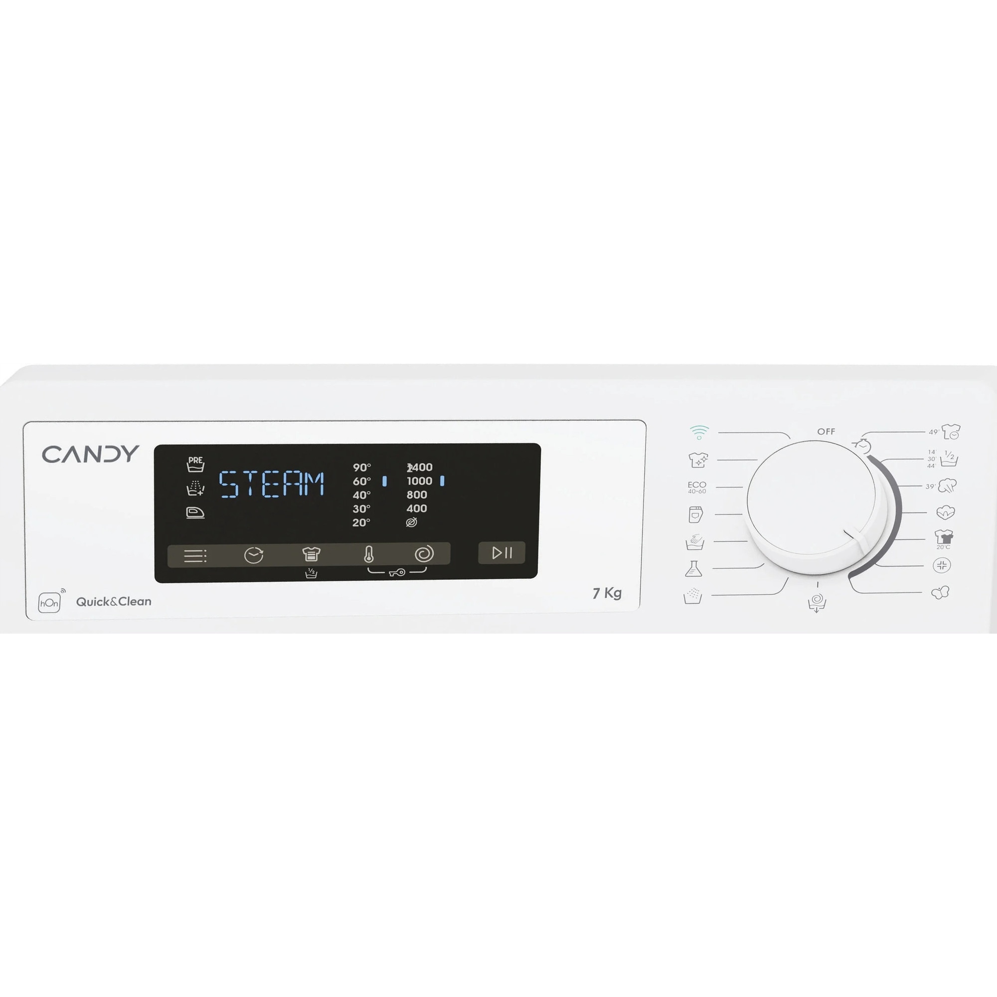 Masina de spalat rufe Candy ProWash 300 TCAS275D3-S, 7kg, 1200 rpm, alb, 41x60x86cm