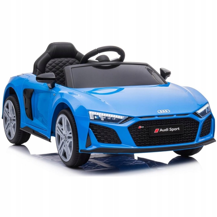Електрическа кола за деца ENERO Audi R8 Spyder, синя, 107x58x48см, с музика и дистанционно управление