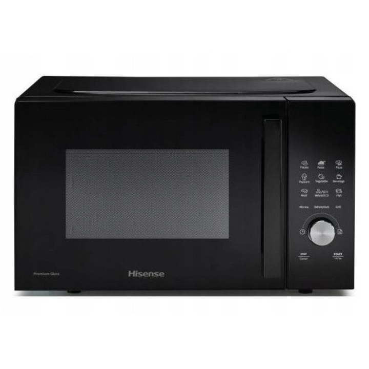 Cuptor cu microunde Gorenje 23L, 800W, Grill, Negru, 33.7x48x29.5cm