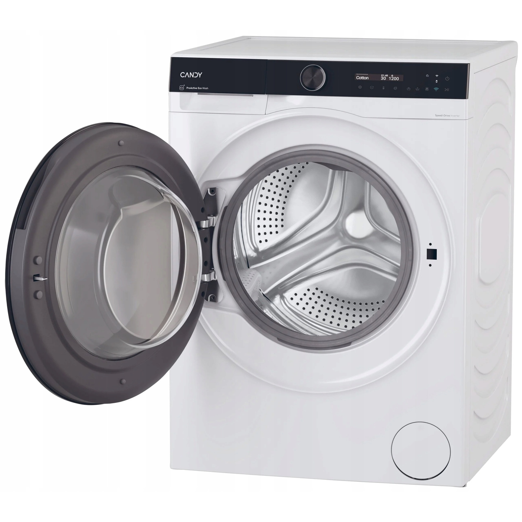 Pralko-suszarka Candy BWS 4128B8-S, 12kg spalare, 8kg uscare, alb, 63.6x60x85cm