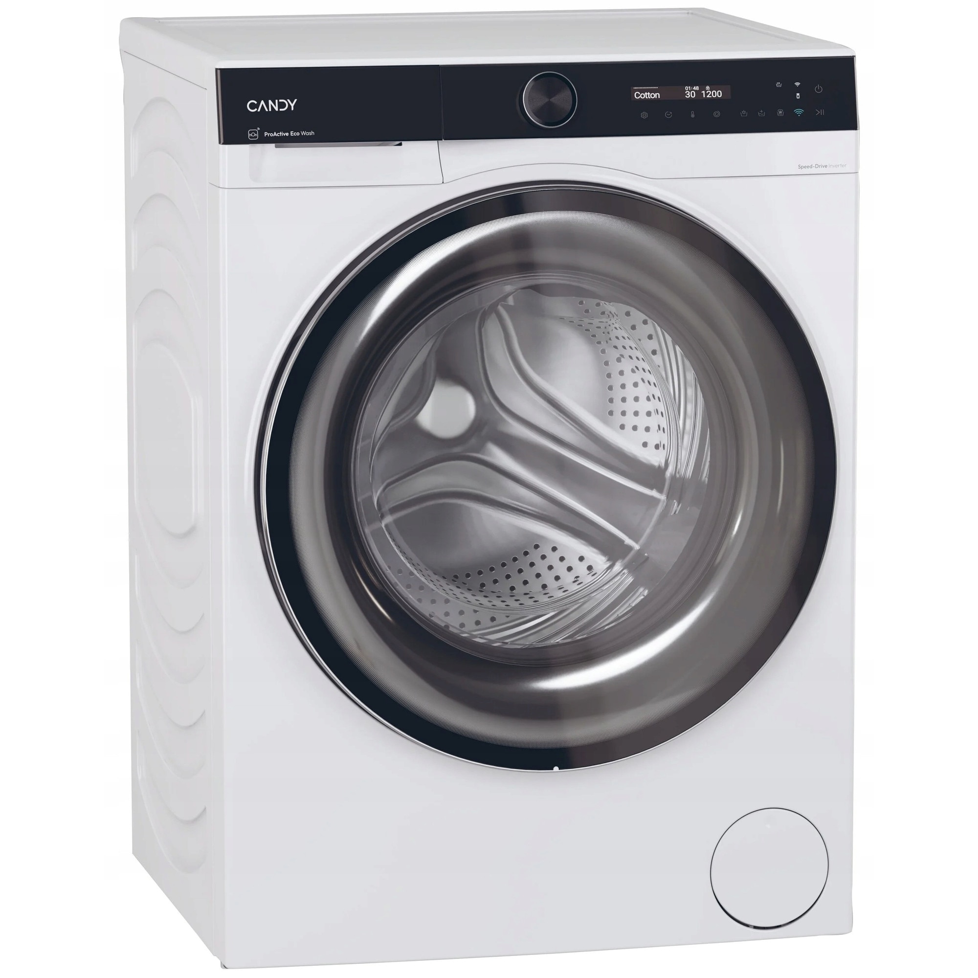 Pralko-suszarka Candy BWS 4128B8-S, 12kg spalare, 8kg uscare, alb, 63.6x60x85cm