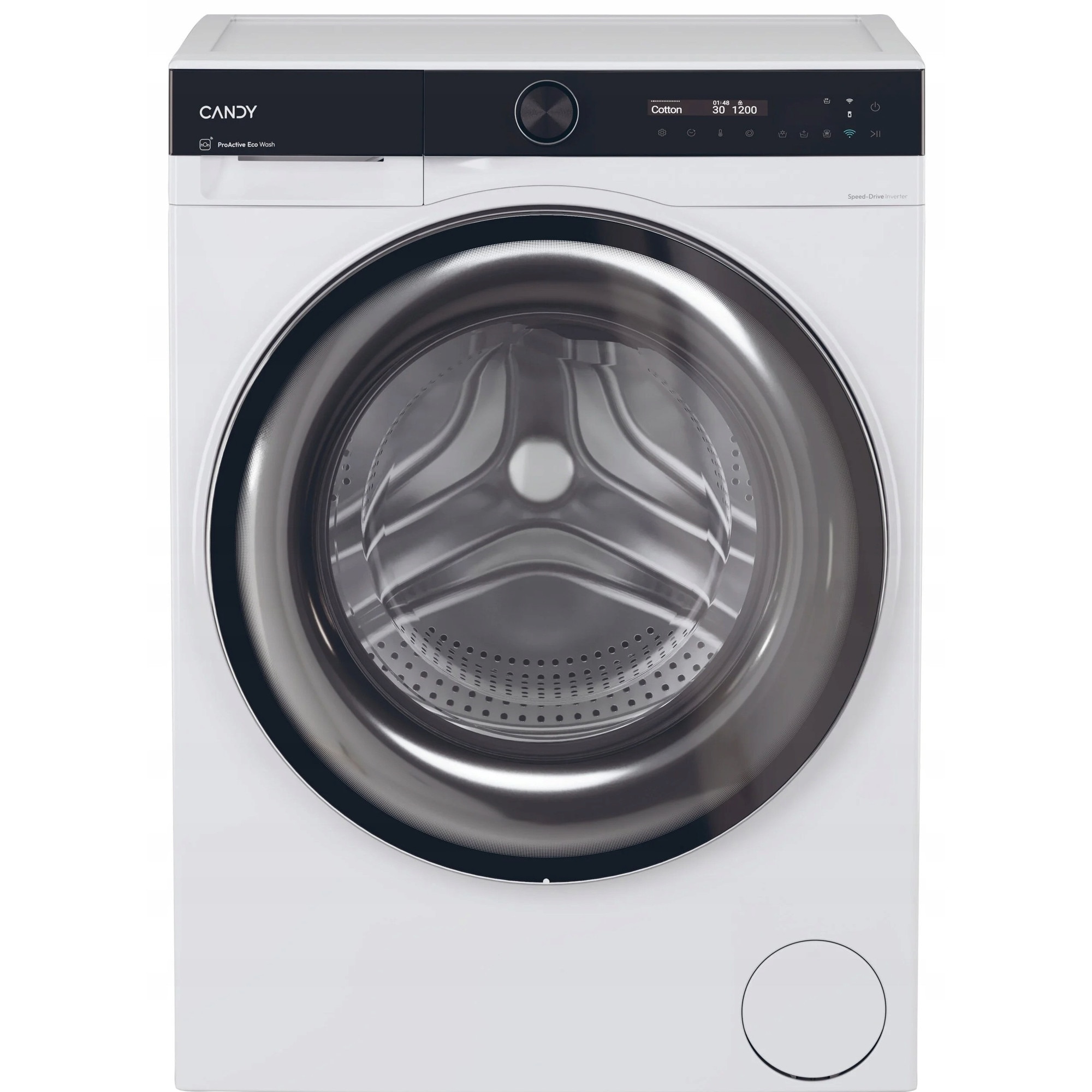 Pralko-suszarka Candy BWS 4128B8-S, 12kg spalare, 8kg uscare, alb, 63.6x60x85cm